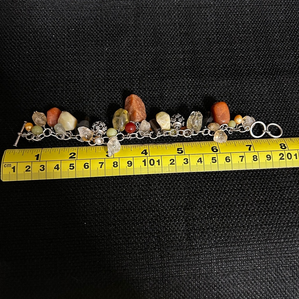 Silpada Orange and Yellow Charm Bracelet - Picture 4 of 6